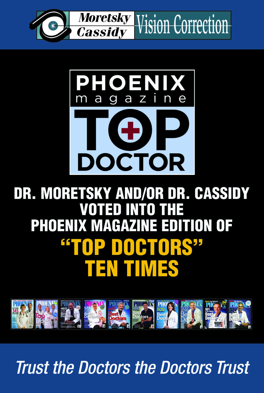 Top Eye Cataract Surgeons Phoenix Magazine Moretsky Cassidy Vision